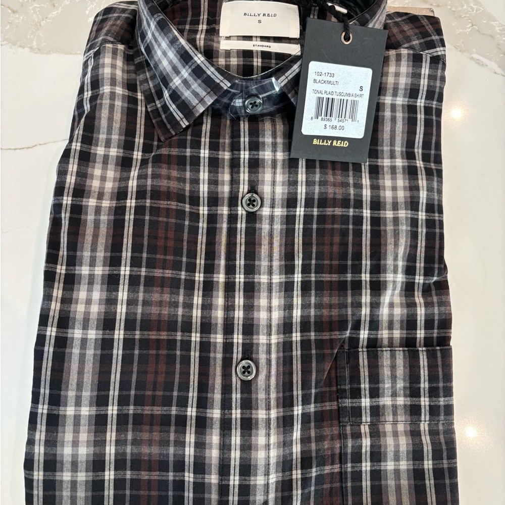 Billy Reid Men's Tonal Plaid Tuscumbia Shirt